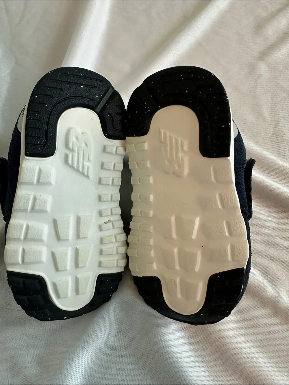 New Balance 574 Navy & White Baby Velcro Sneakers